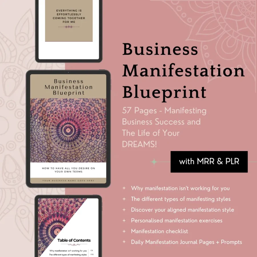 Business Manifesting Blueprint Cover