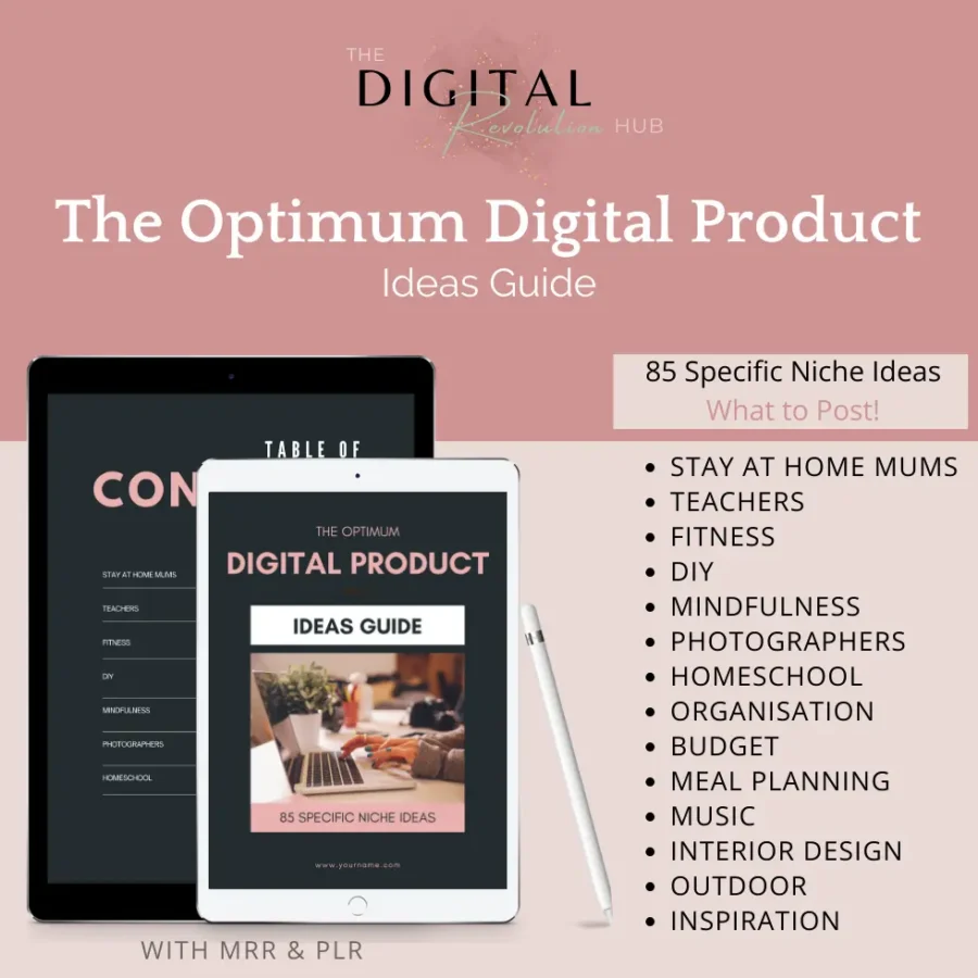 The Optimum Digital Product Ideas Guide