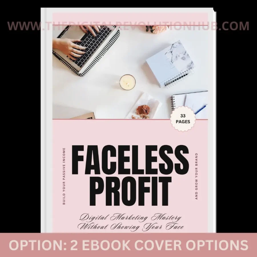 The Faceless Profit Playbook Ebook Cover Option